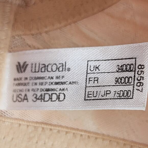 Wacoal Awareness Full Figure Seamless Underwire Bra 85567 Size 34DDD - Picture 3 of 4